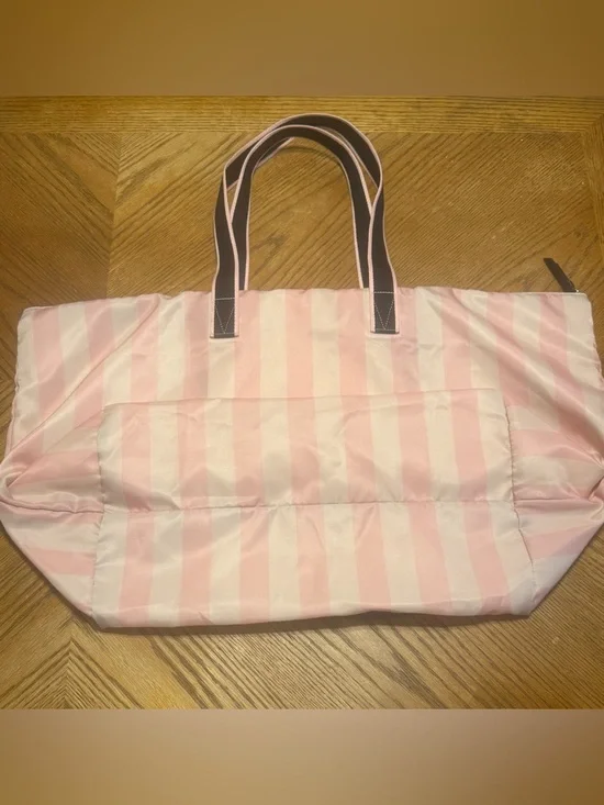 Victorias Secret Heritage Stripe Tote EUC. - Picture 2 of 12